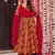 Orange heavy digital printed maslin anarkali palazzo style