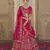 pink Premium Silk Bridal Lehenga with Hand Embroidery & Zarkan Work for wedding