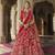 Red Premium Silk Bridal Lehenga with Hand Embroidery & Zarkan Work for wedding