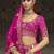 pink Premium Silk Bridal Lehenga with Hand Embroidery & Zarkan Work for wedding