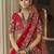 Red Premium Silk Bridal Lehenga with Hand Embroidery & Zarkan Work for wedding