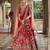 Red Premium Silk Bridal Lehenga with Hand Embroidery & Zarkan Work for wedding