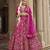 Red Premium Silk Bridal Lehenga with Hand Embroidery & Zarkan Work for wedding