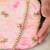 Pink silk embroidered clutch