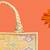 Multicolor silk floral embroidered tote bag