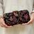Black wool embroidered clutch