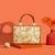 Multicolor silk embroidered tote bag