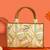 Multicolor silk embroidered tote bag