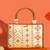 Multicolor silk embroidered tote bag