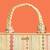Multicolor silk embroidered tote bag