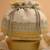 Yellow silk floral embroidered potli bag