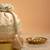 Pink silk floral embroidered potli bag