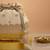 Pink silk floral embroidered potli bag