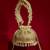 Gold silk floral embroidered potli bag