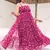 Magenta heavy digital printed faux georgette gown style