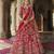 Red Premium Silk Bridal Lehenga with Hand Embroidery & Zarkan Work for wedding