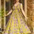 Yellow heavy digital printed heavy rayon gown palazzo style