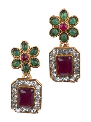 Multicolor flower necklace set 4
