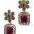 Multicolor flower necklace set