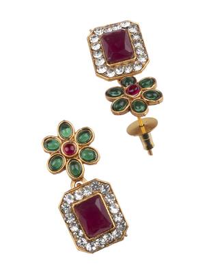 Multicolor flower necklace set 5