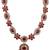 Red flower necklace set