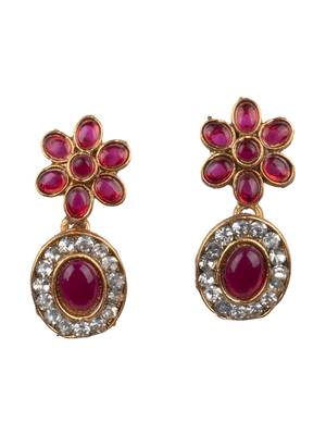 Red flower necklace set 4
