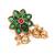 Minimalist green kemp floral choker set