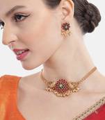 Minimalist multicolor kemp floral choker set