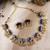 Divine petal inspired blue necklace set