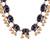 Divine petal inspired blue necklace set