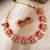 Divine petal inspired multicolor necklace set