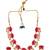 Divine petal inspired pink necklace set