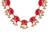 Divine petal inspired pink necklace set
