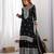 Black colour chinnon silk heavy embroidery work fully stitched salwar suit