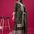 Green colour chinnon silk heavy embroidery work fully stitched salwar suit