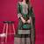 Green colour chinnon silk heavy embroidery work fully stitched salwar suit