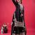 Black color faux georgette embroidery work sharara set