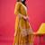 Yellow color faux georgette embroidery work sharara set