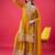 Yellow color faux georgette embroidery work sharara set
