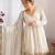 White color mal chnaderi silk mirror work and hand work sharara set