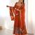 Fenta color heavy georgette wedding wear embroidery work long gown