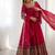 Rani color heavy georgette wedding wear embroidery work long gown