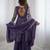 Lavender color crunchy silk embroidery work wedding wear salwar suit