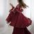 Maroon color crunchy silk embroidery work wedding wear salwar suit