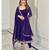 Purple color bandhni print with embroidery work functional wear gown