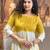  women pure cotton printed yellow kurta with pant