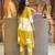  women pure cotton printed yellow kurta with pant