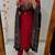  women pure cotton embroidered red kurta with pant and dupatta