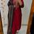  women pure cotton embroidered red kurta with pant and dupatta