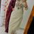  women pure cotton embroidered cream kurta with pant and dupatta